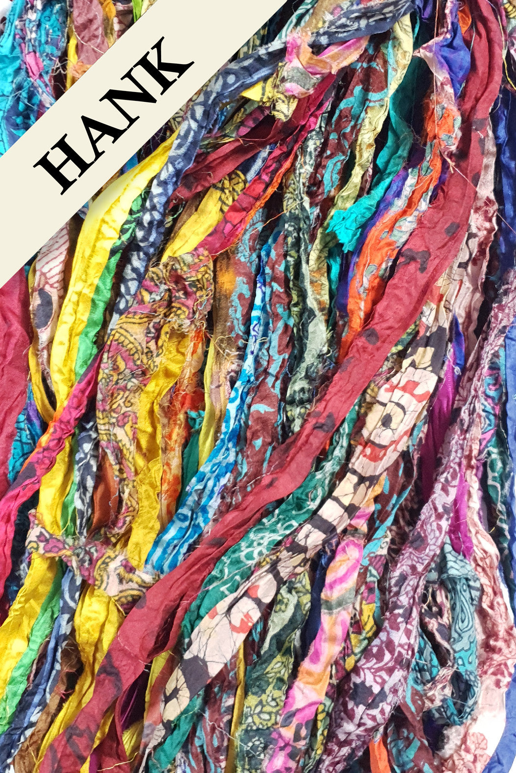 Reclaimed Sari Ribbon Hank - Unique - YD