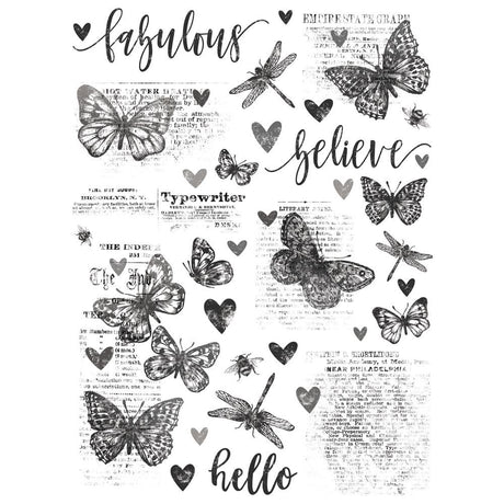 Butterflies Rub-ons