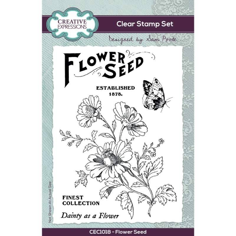 Creative Expressions - Sam Poole - Flower Seed - Clear Stamp Set