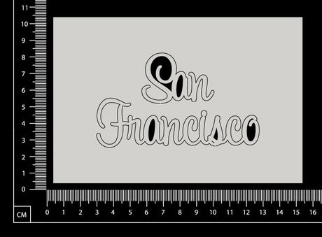 San Francisco - B - White Chipboard