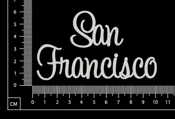 San Francisco - B - White Chipboard