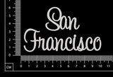 San Francisco - B - White Chipboard