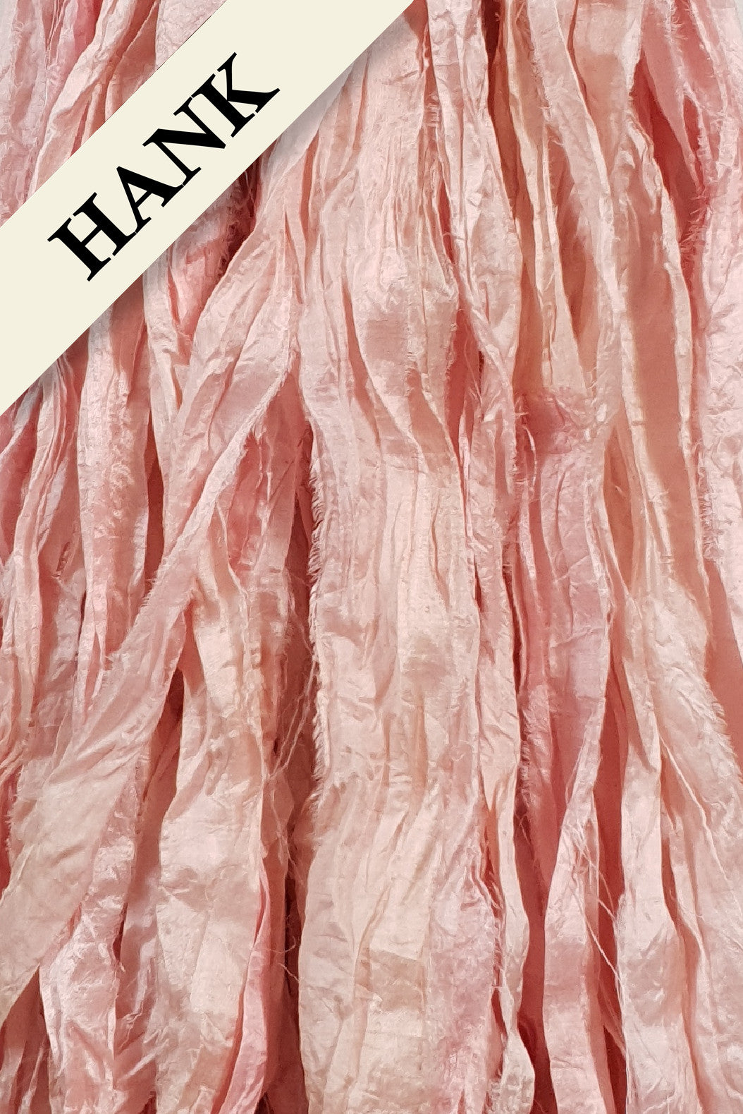 Reclaimed Sari Silk Ribbon - Ballet - Hank
