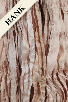 Reclaimed Sari Silk Ribbon - Blush - Hank