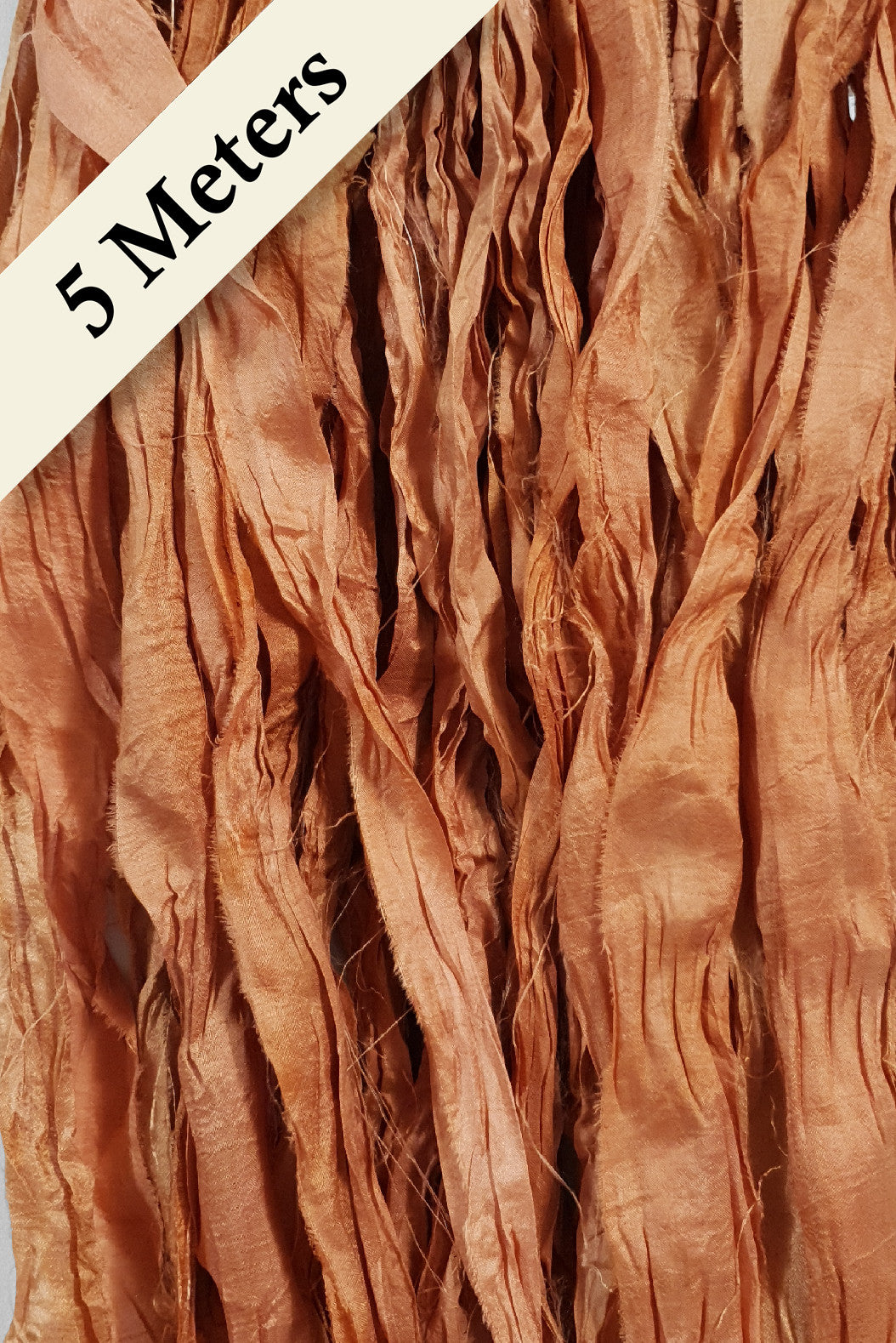 Reclaimed Sari Silk Ribbon - Foxen - 5m Pack