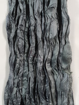 Reclaimed Sari Silk Ribbon - Gunmetal Grey - Hank