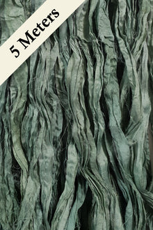Reclaimed Sari Silk Ribbon - Hemlock - 5m Pack