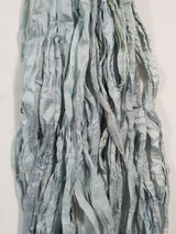 Reclaimed Sari Silk Ribbon - Jack Frost - Hank