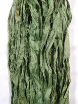 Reclaimed Sari Silk Ribbon - Moss - 5m Pack