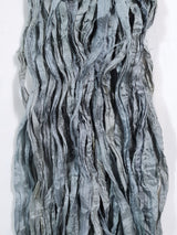 Reclaimed Sari Silk Ribbon - Pewter - Hank