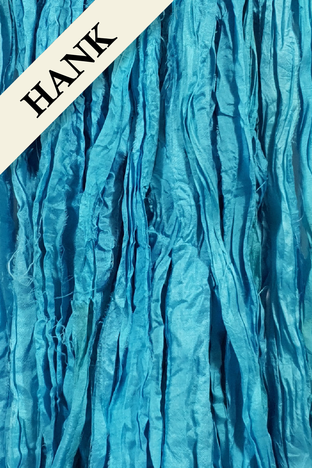 Reclaimed Sari Silk Ribbon - Scarab - Hank