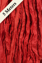 Reclaimed Sari Silk Ribbon - Scarlet - 5m Pack