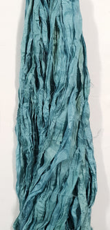 Reclaimed Sari Silk Ribbon - Seafoam - 5m Pack
