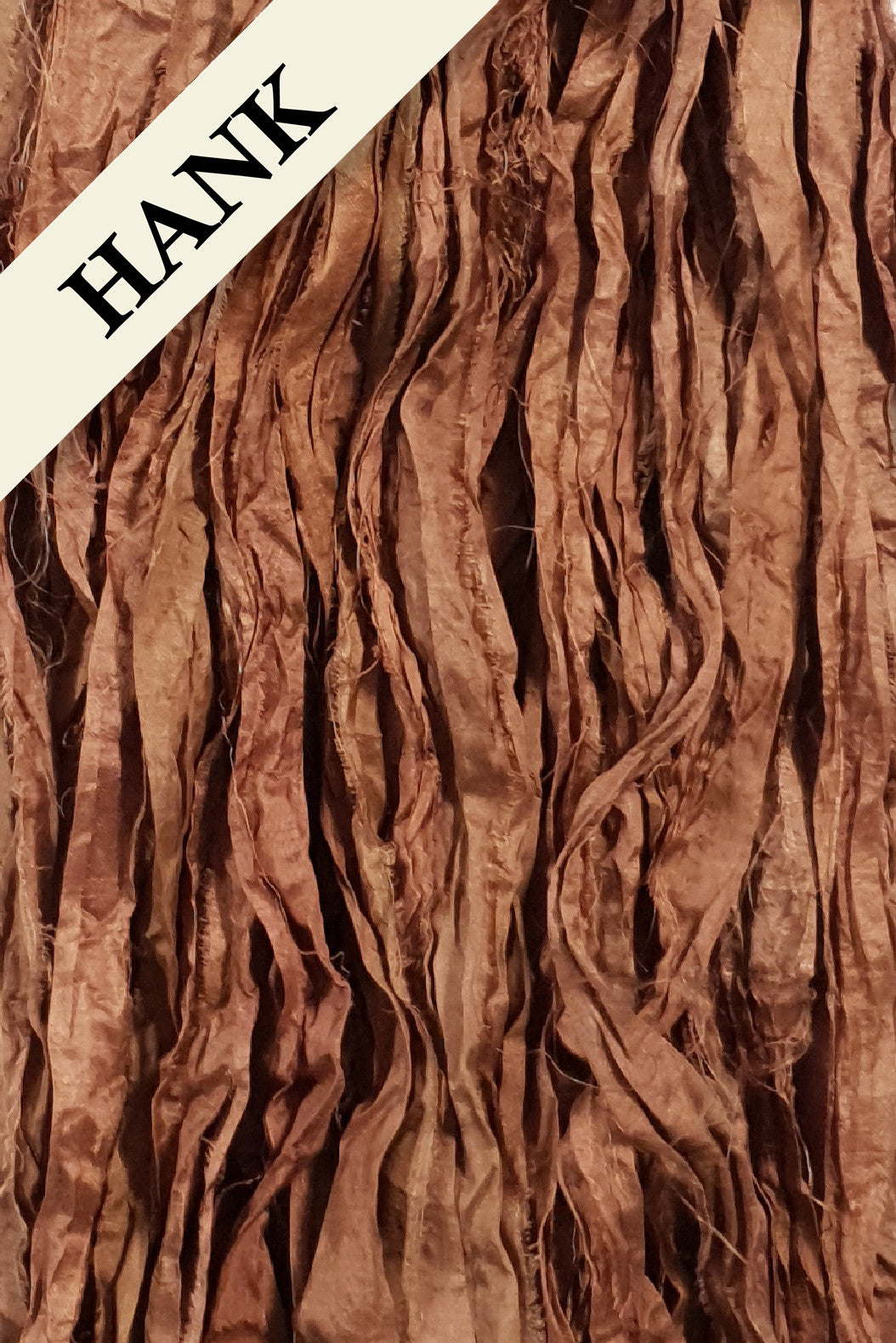 Reclaimed Sari Silk Ribbon - Sienna - Hank