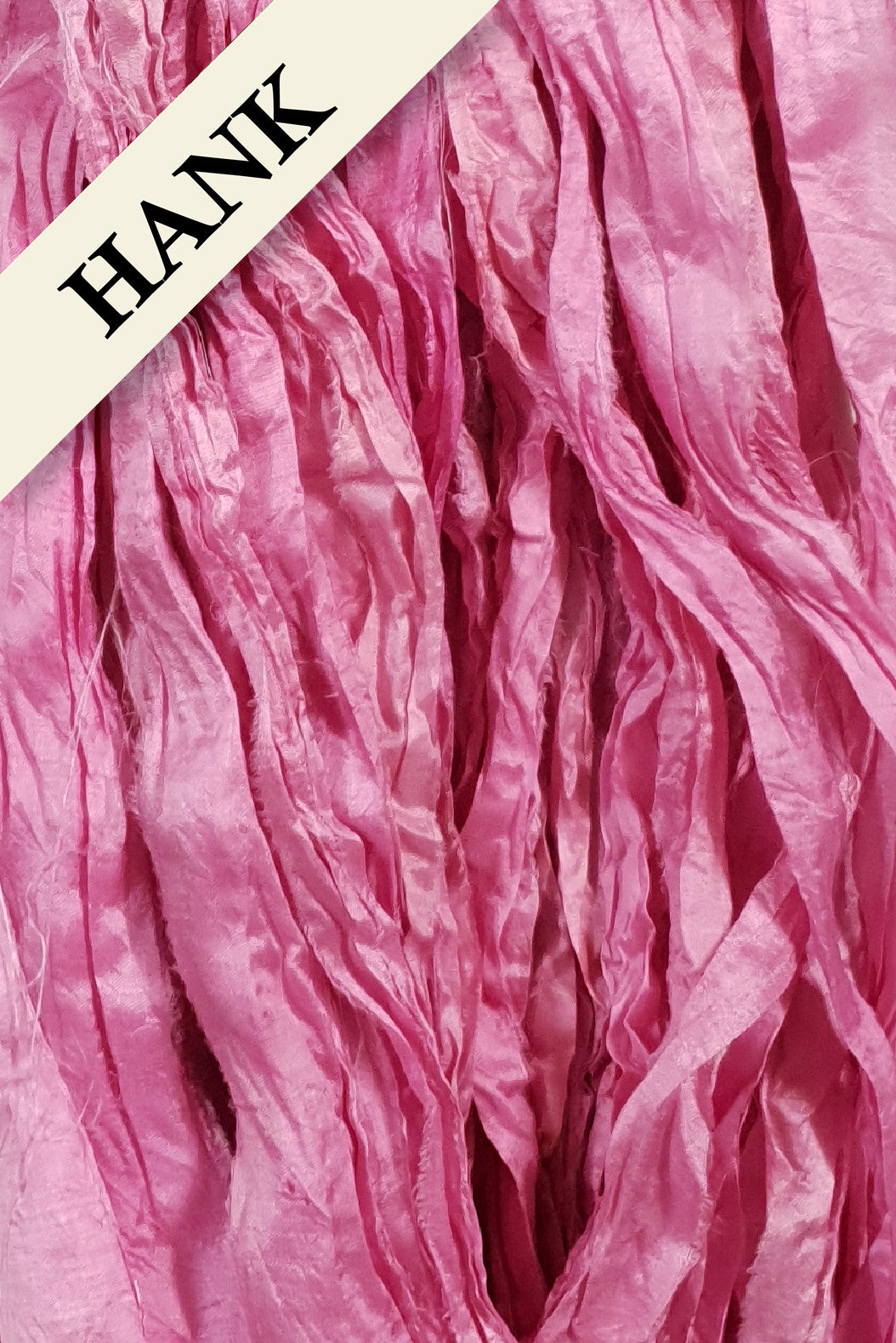 Reclaimed Sari Silk Ribbon - Tulip - Hank