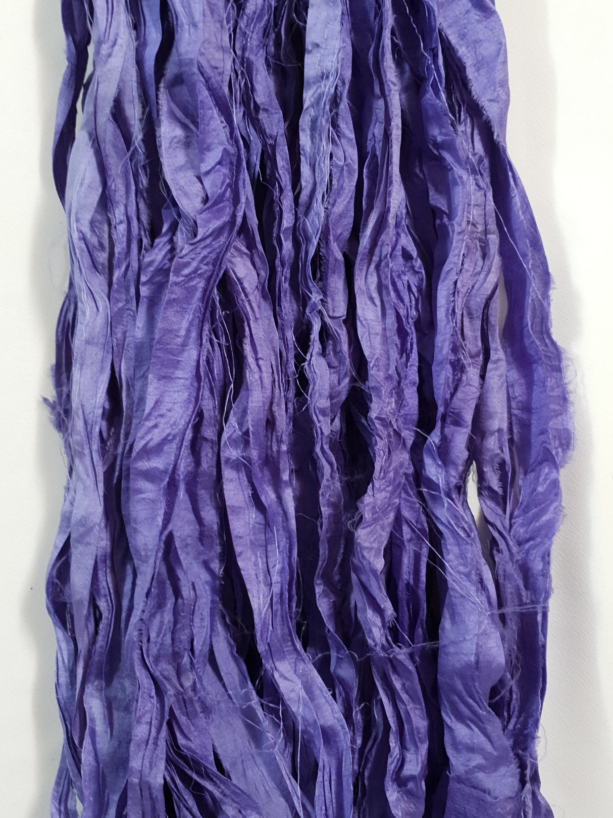Reclaimed Sari Silk Ribbon - Wisteria - 5m Pack