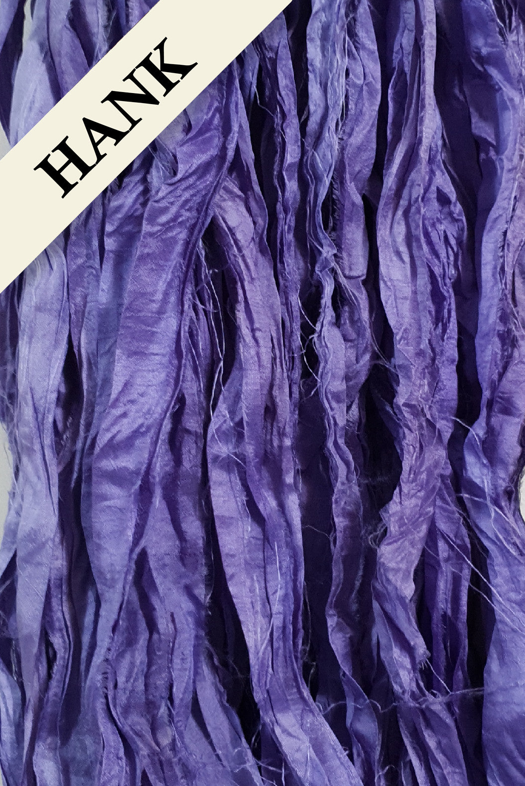 Reclaimed Sari Silk Ribbon - Wisteria - Hank