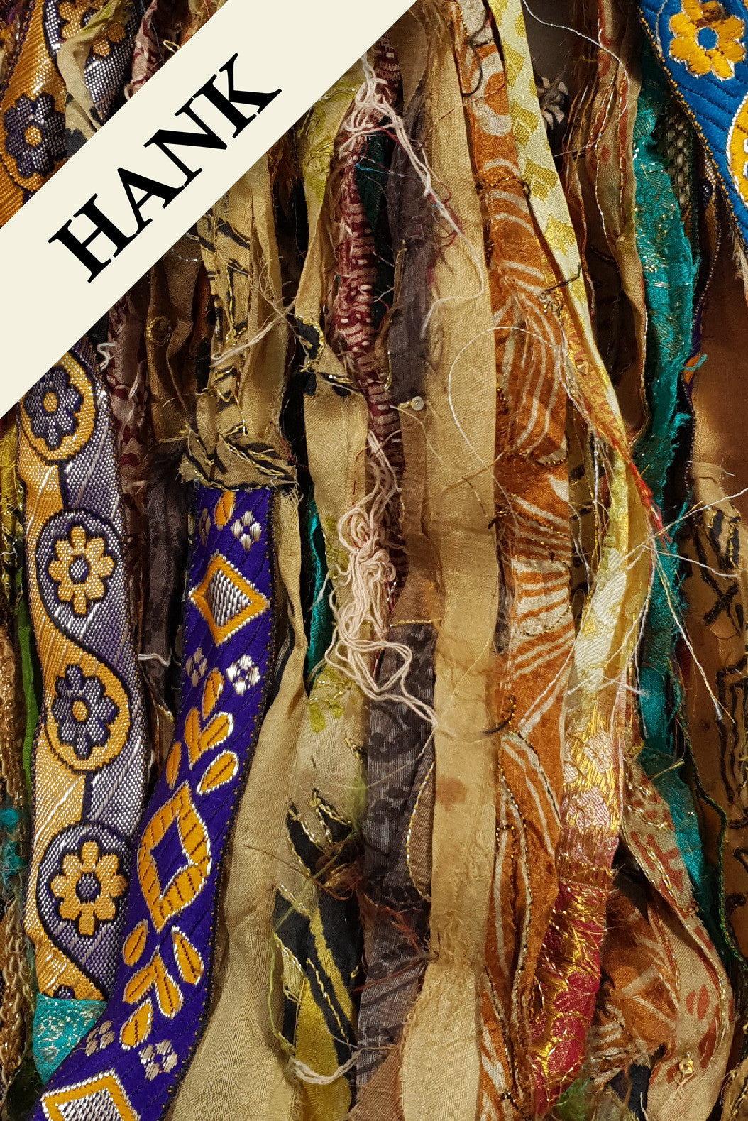 Reclaimed Sari Ribbon Hank - Unique - XL