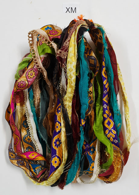 Reclaimed Sari Ribbon Hank - Unique - XM
