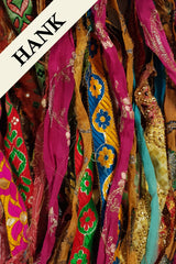 Reclaimed Sari Ribbon Hank - Unique - XN