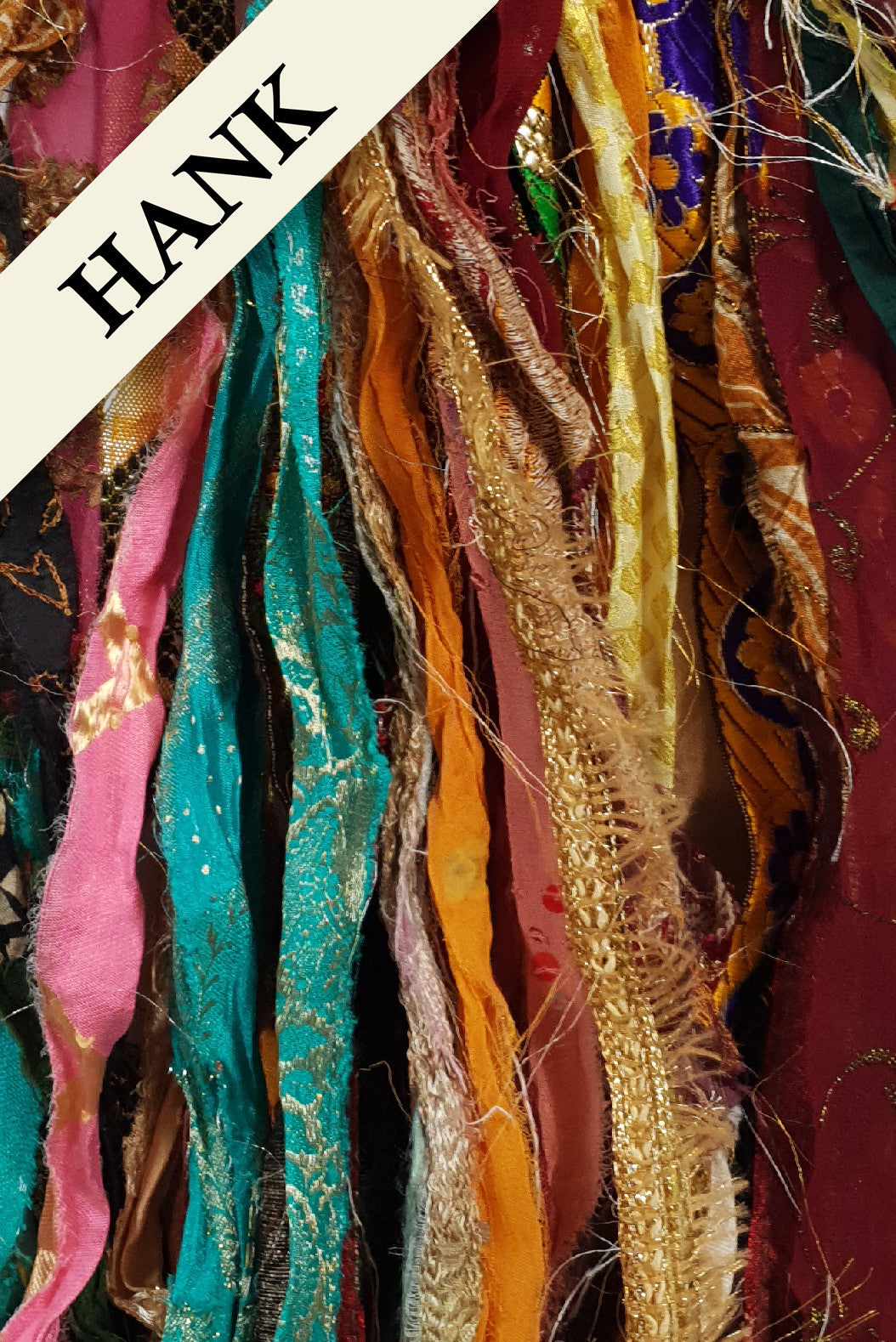 Reclaimed Sari Ribbon Hank - Unique - XP