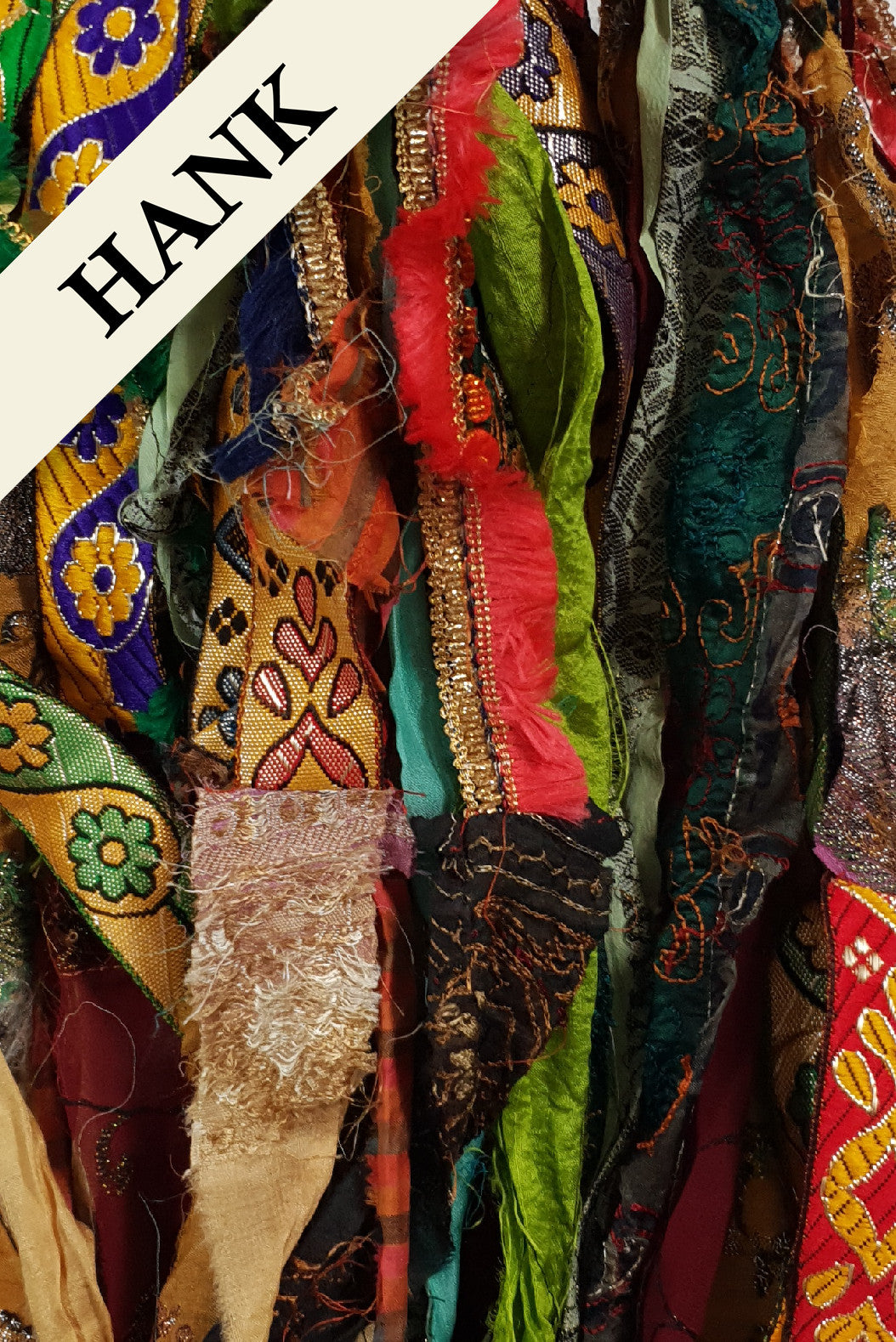 Reclaimed Sari Ribbon Hank - Unique - XQ