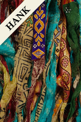 Reclaimed Sari Ribbon Hank - Unique - XS