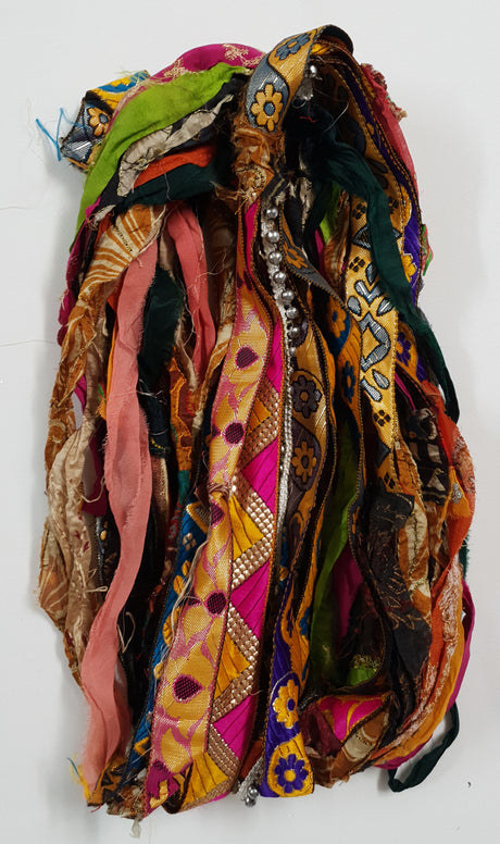 Reclaimed Sari Ribbon Hank - Unique - XW