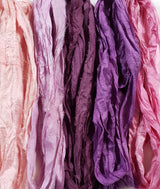 Reclaimed Sari Silk Ribbon - Mixed Berries