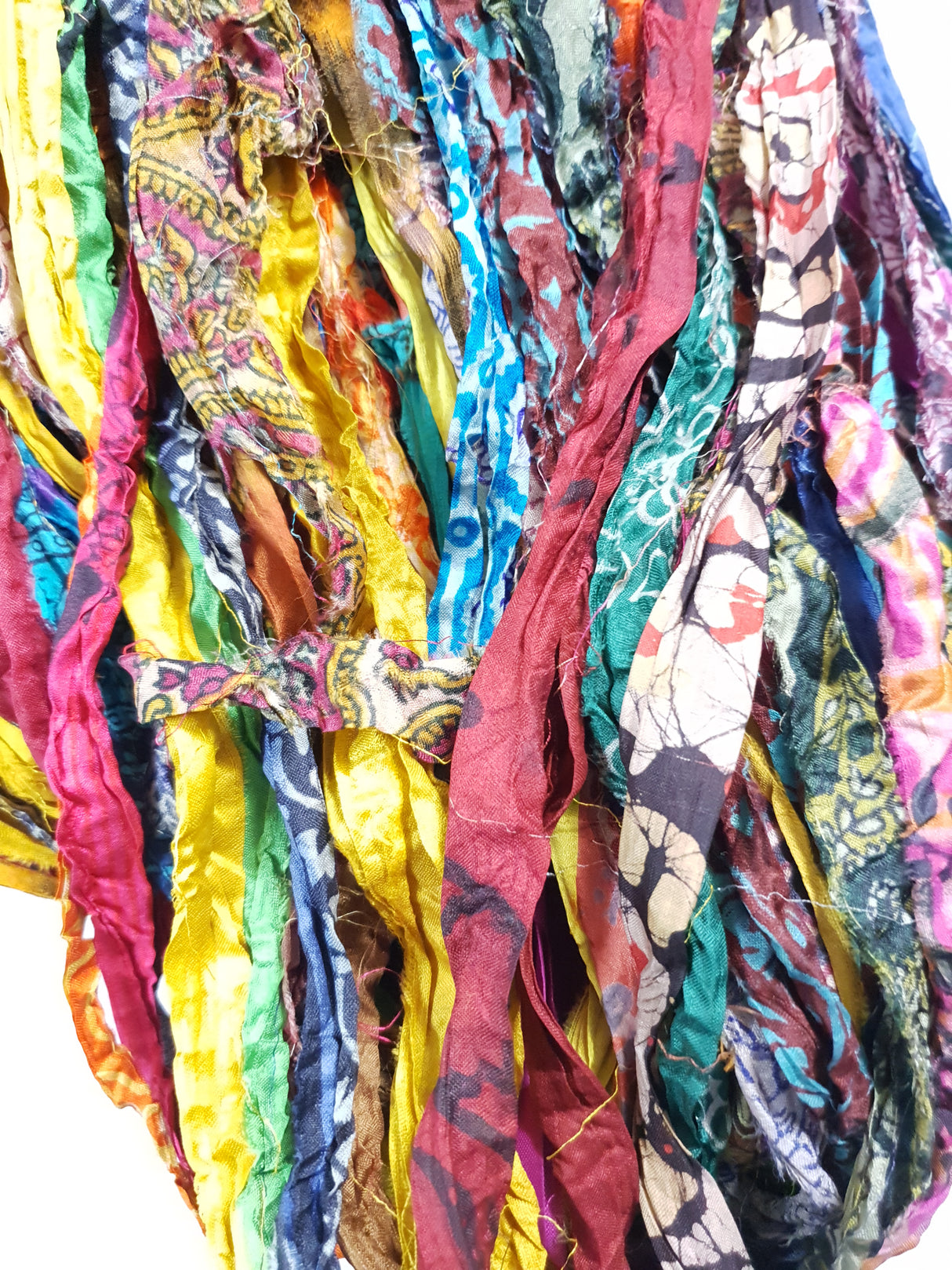 Reclaimed Sari Silk Ribbon - Printed Ribbons - Picked at Random