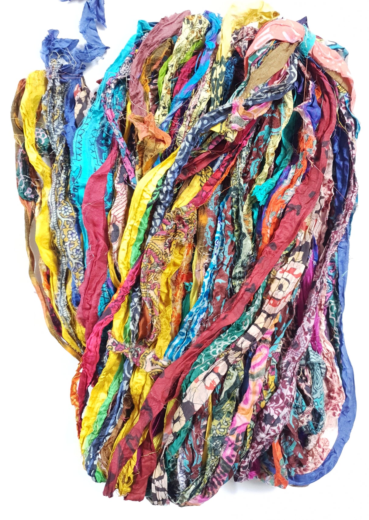 Reclaimed Sari Ribbon Hank - Unique - YD