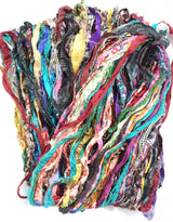 Reclaimed Sari Ribbon Hank - Unique - YE