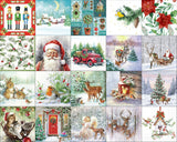 Christmas Decoupage Napkin Bundle - Set One - Set of 20