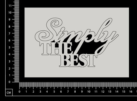 Simply The Best - A - White Chipboard