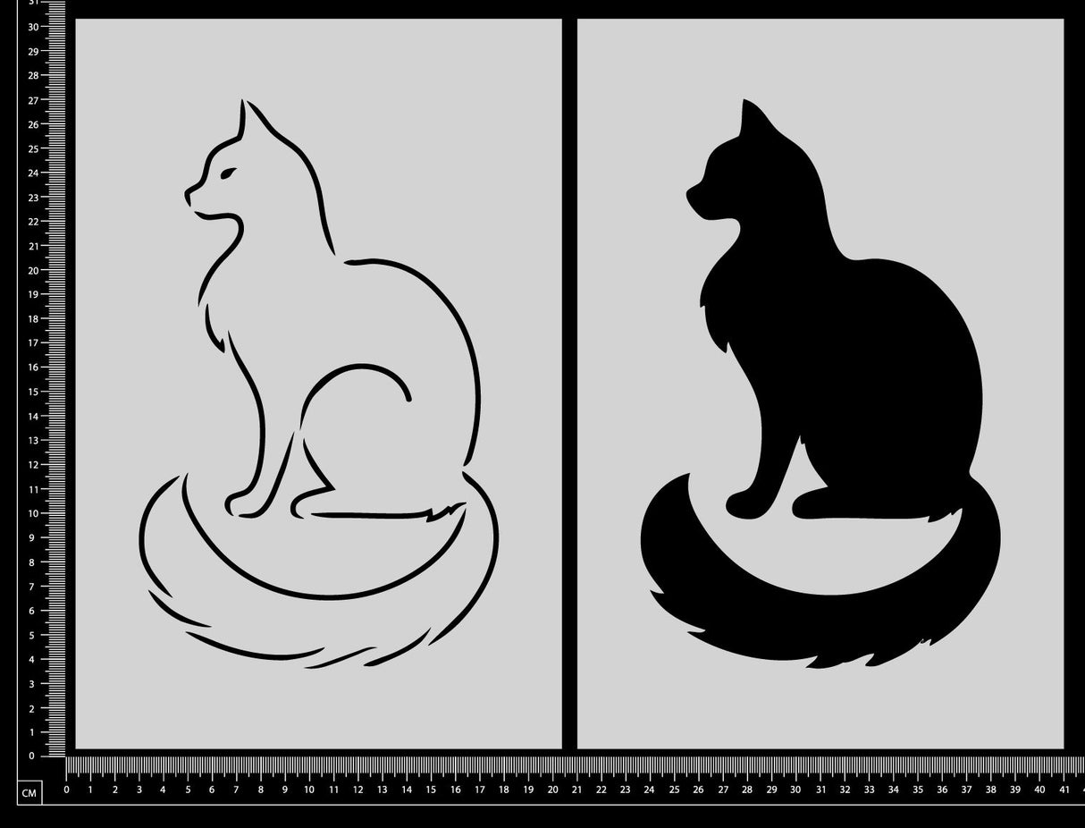 Cat - B - Set - Stencil - 200mm x 300mm