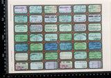 Cut Apart Stickers Sheet - (SKL-37)