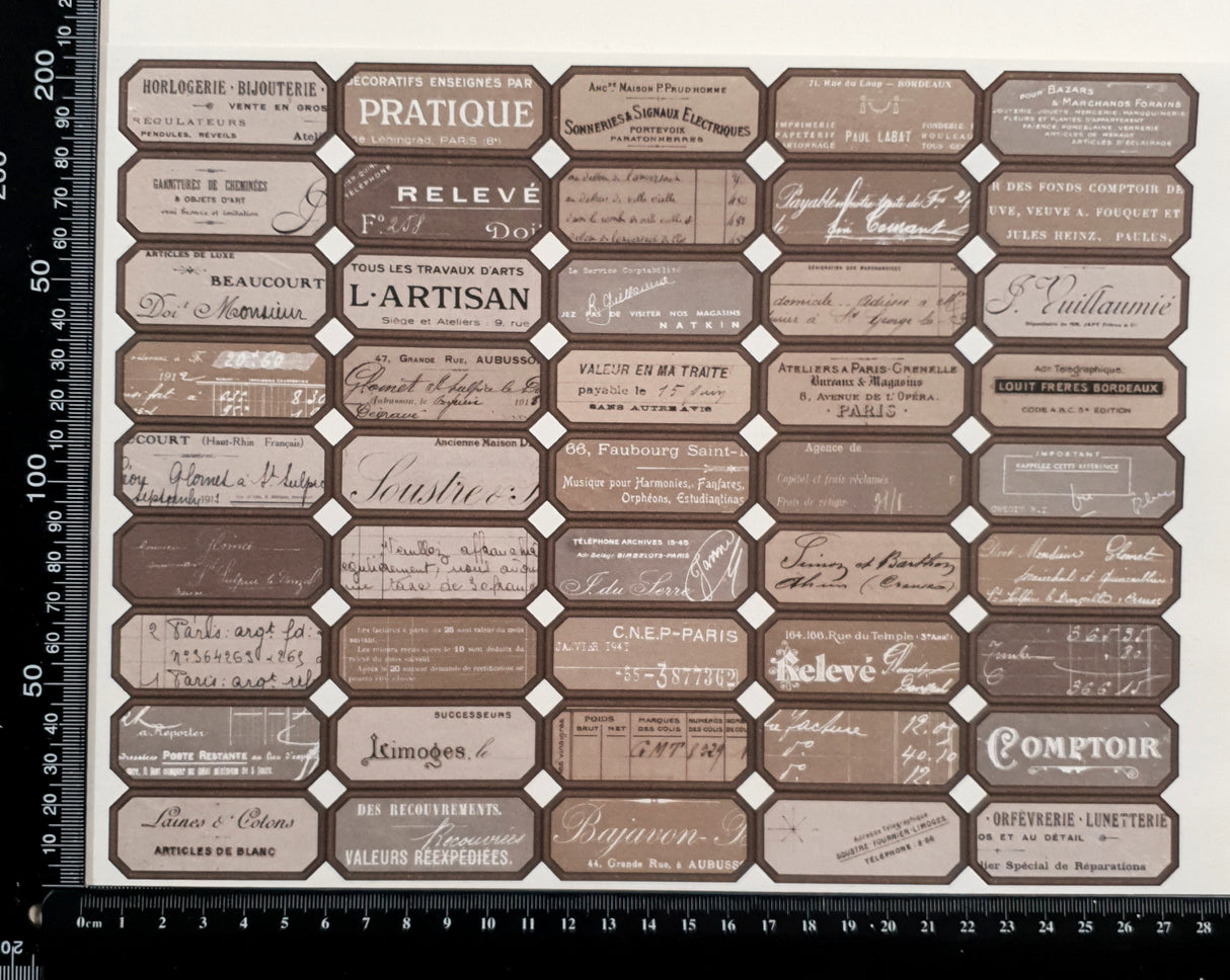 Cut Apart Stickers Sheet - (BW1)