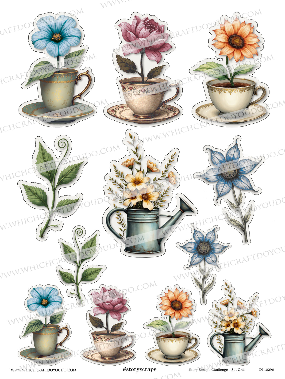 FREEBIE - Story Scraps Challenge - Set One - DI-10296 - Digital Download