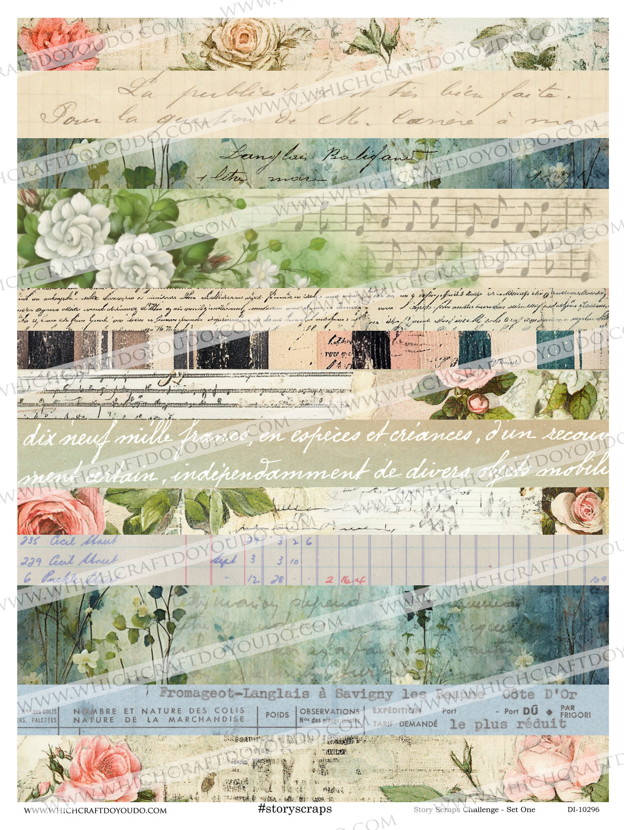 FREEBIE - Story Scraps Challenge - Set One - DI-10296 - Digital Download