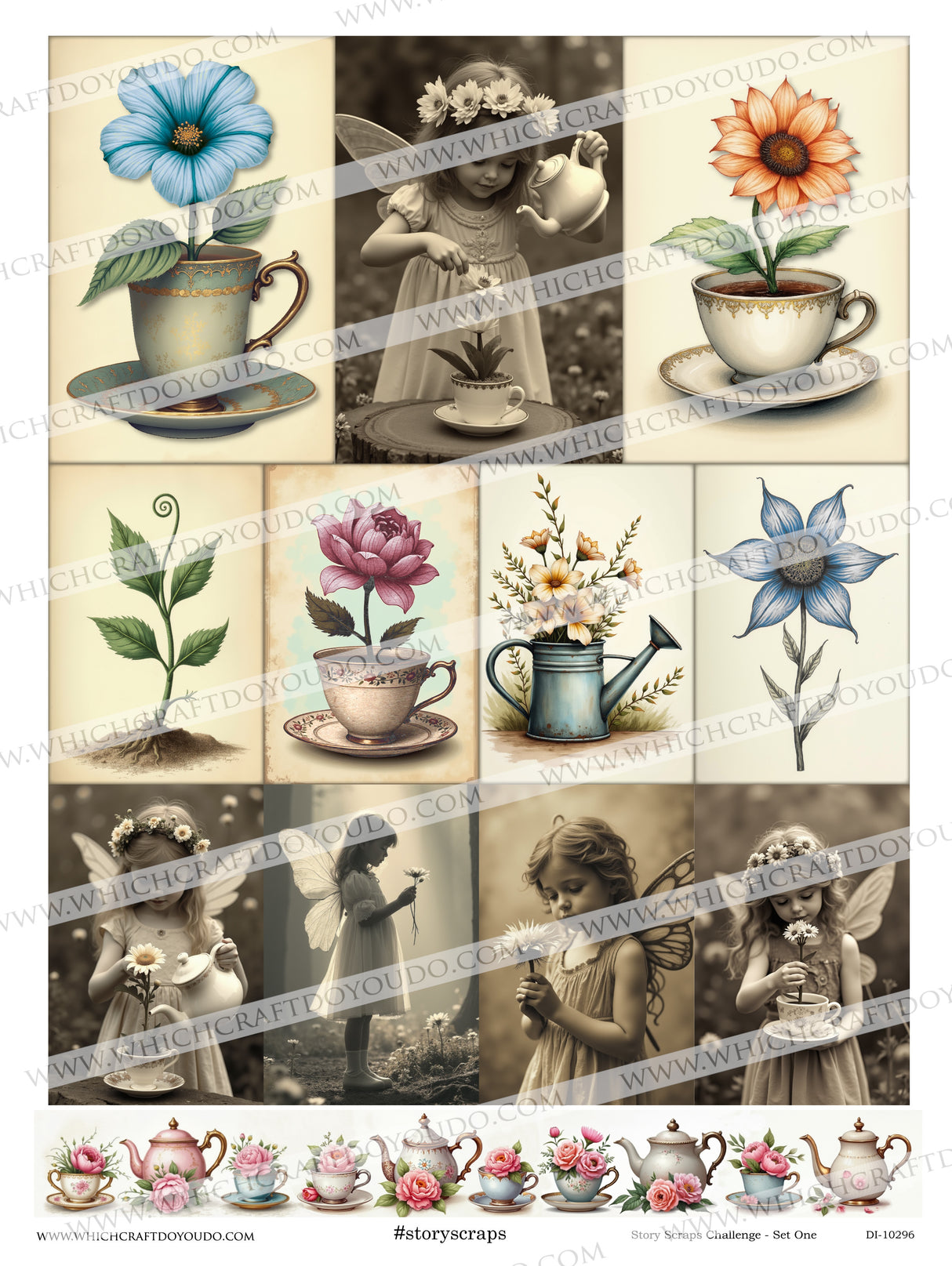 FREEBIE - Story Scraps Challenge - Set One - DI-10296 - Digital Download