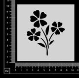 Sweet Flower - Stencil - 100mm x 100mm