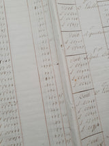 Authentic Vintage French Ledger Folio (T) - Single