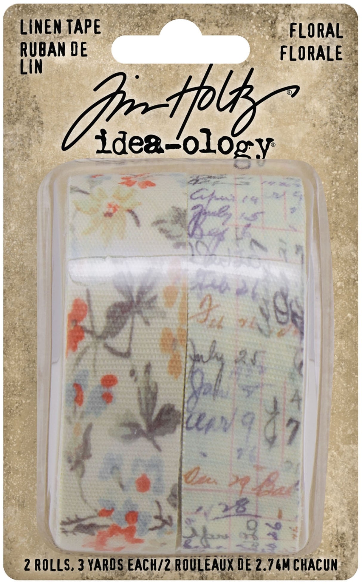 Tim Holtz - idea-ology - Linen Tape - Floral