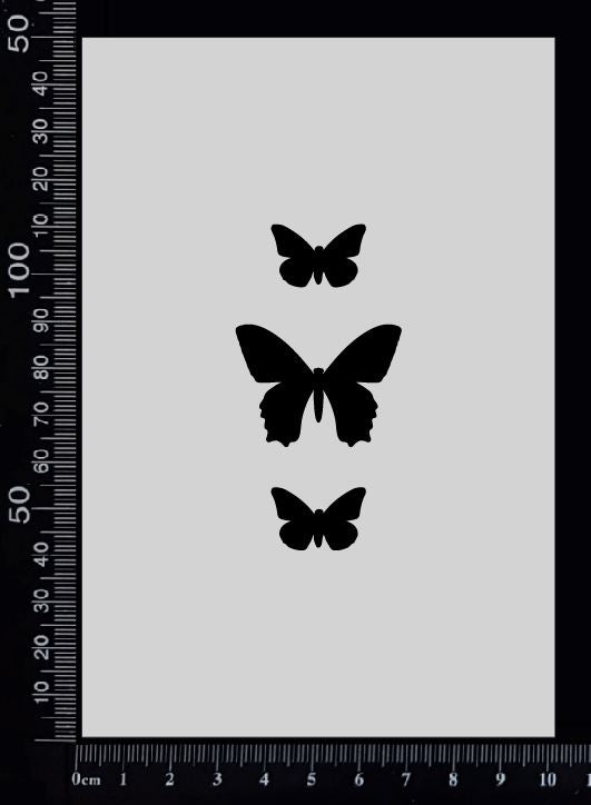 Tag of Elements Butterflies - AD - Stencil - 100mm x 150mm
