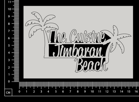 The Cuisine Jimbaran Beach - A - White Chipboard