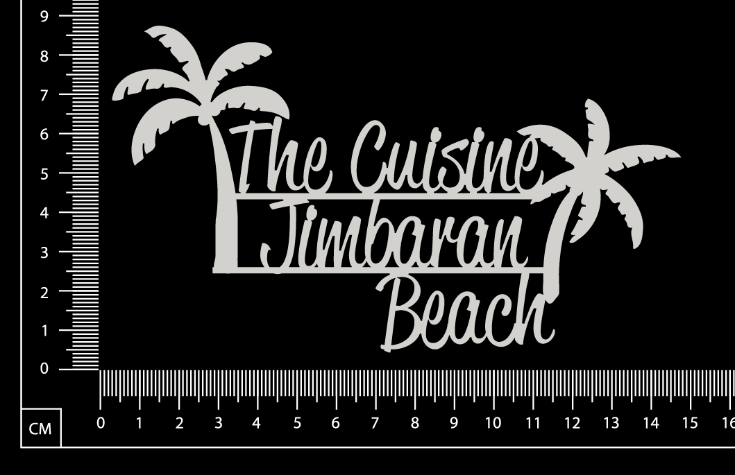 The Cuisine Jimbaran Beach - A - White Chipboard