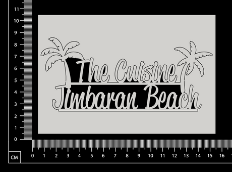 The Cuisine Jimbaran Beach - B - White Chipboard