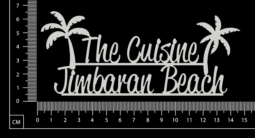 The Cuisine Jimbaran Beach - B - White Chipboard