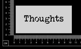 Thoughts - Stencil - 50mm x 100mm