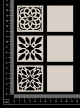 Decorative Tiles - Set A - White Chipboard